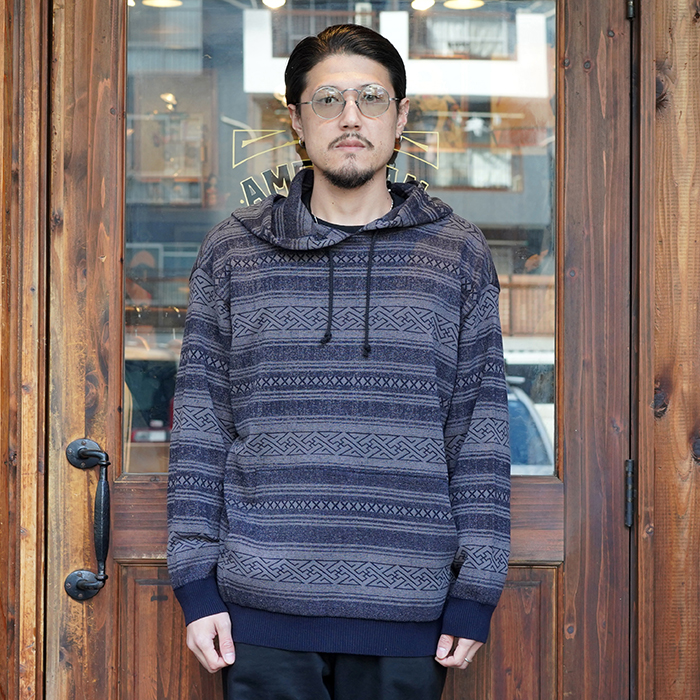 GANGSTERVILLE/ギャングスタービル「LOCOS - PULLOVER HOODIE / NAVY」プルオーバーフーディー