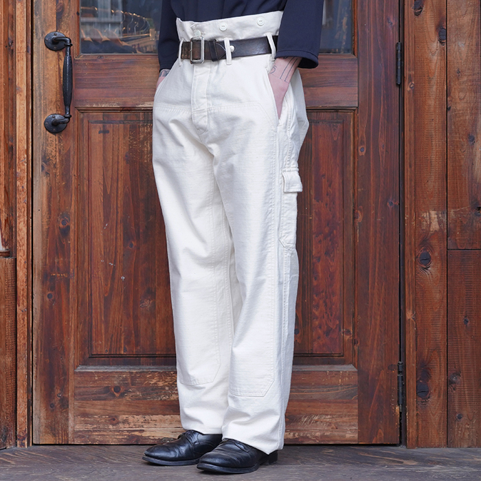 BLACK SIGN/ブラックサイン「Military Back Satin Combat Trousers / Sand White」ミリタリートラウザース