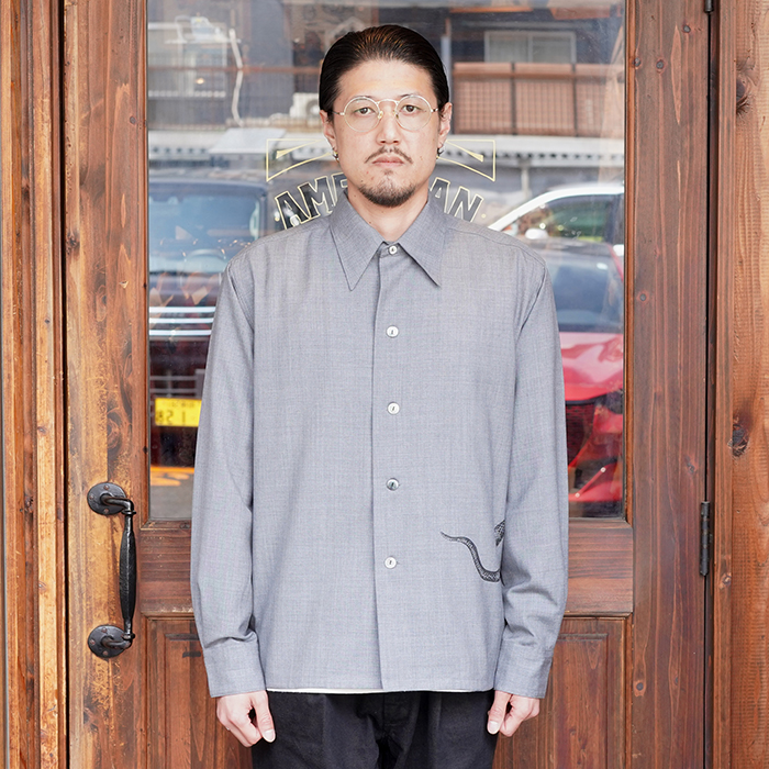 BLACK SIGN/ブラックサイン「Jonston Shirts "Serpens" / Smoke Gray」ヨンストンシャツ