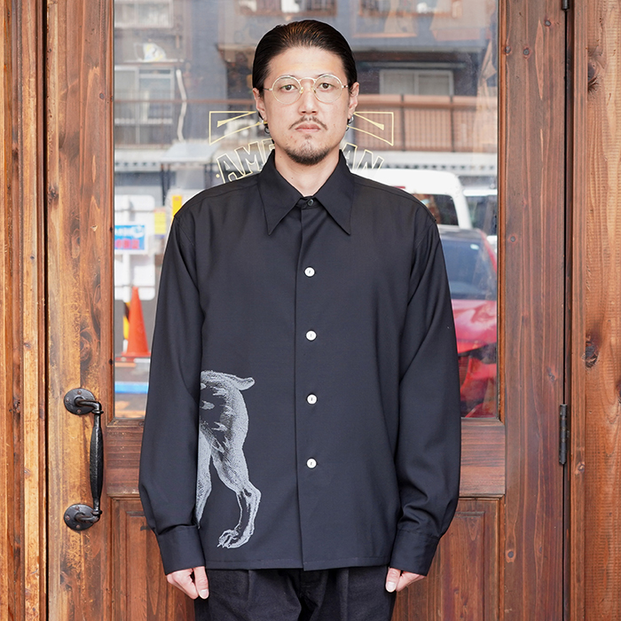 BLACK SIGN/ブラックサイン「Jonston Shirts "Lynx" / Midnight Black」ヨンストンシャツ
