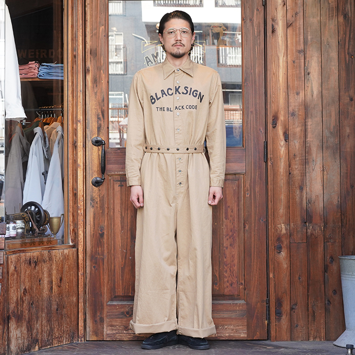 BLACK SIGN/ブラックサイン「Stealth Force Summer Suit with Sign / Desert Beige」オールインワン