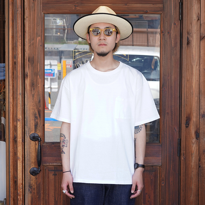 TROPHY CLOTHING/トロフィークロージング「88/12 Relax Fit S/S Tee / WHITE」ポケットS/SＴシャツ