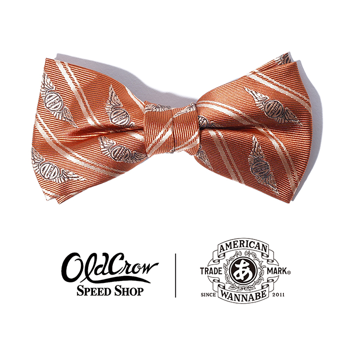 【LIMITED ITEM】OLD CROW×AMERICAN WANNABE「CROW WING - BOW TIE LIMITED COLOR / ORANGE」蝶ネクタイ