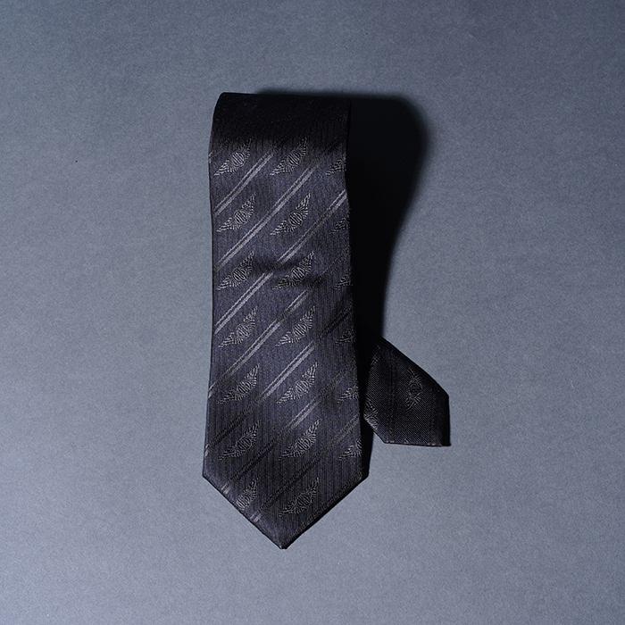 OLD CROW/オールドクロー「CROW WING - TIE / BLACK」ネクタイ