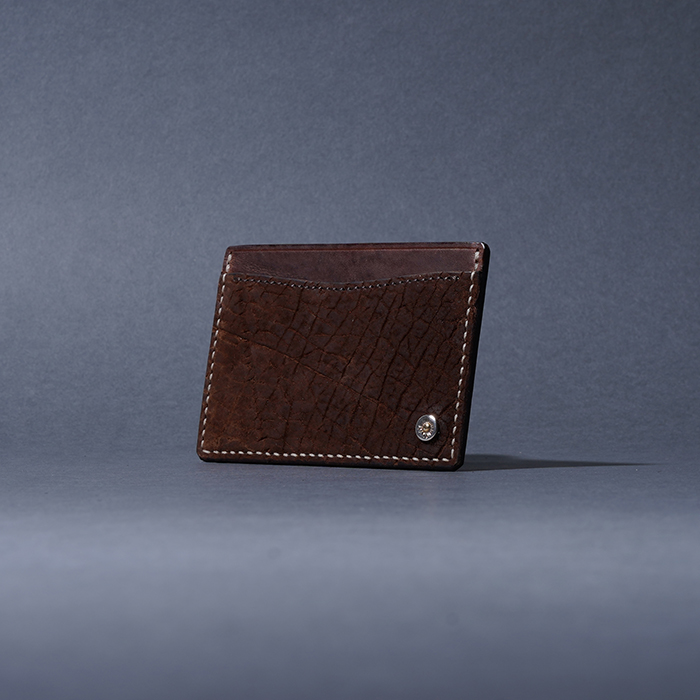 MOTO / モト「CA5 HIPPOPOTAMUS × OIL VACHETTA CARD CASE / DARK BROWN」ヒポポタマス×オイルバケッタレザー カードケース
