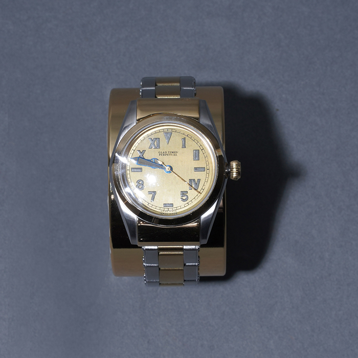 【LIMITED ITEM】VAGUE WATCH×GLADHAND「GLAD TIMES - CALIFORNIA DIAL 15th Anniv. / GOLD×SILVER」時計