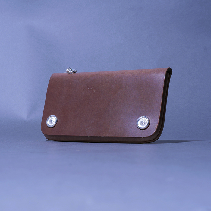HORWEEN クロムエクセル ミドルトラッカーウォレット2層 シルバーコンチョ HORWEEN クロムエクセル ミドルトラッカーウォレット2層