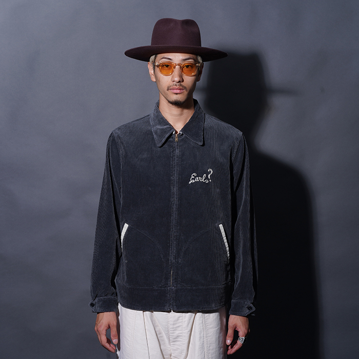 WRD5303 /「DRAGWAY - JACKET / BLACK」コーデュロイジップジャケット