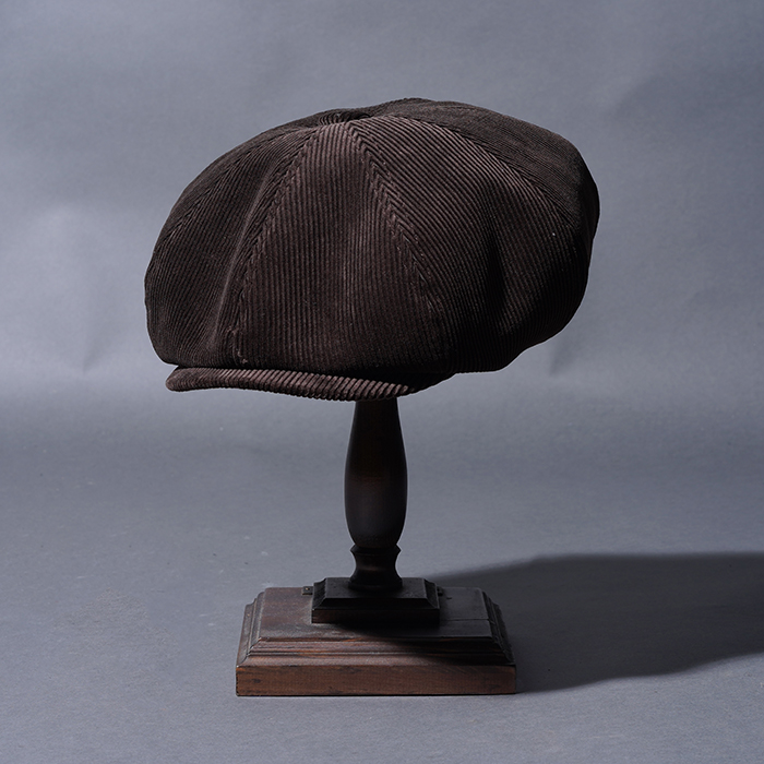 BYGH53G01 /「GLADWELL - CASQUETTE / BROWN」コーデュロイキャスケット