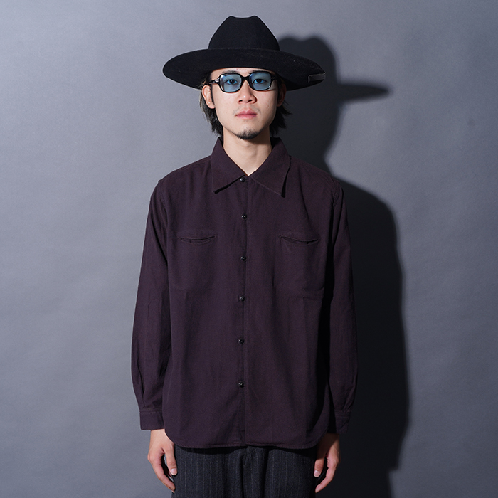 BSFL-25108 /「Bourette Noil Geronimo Shirt / Rusty Brown」1930's
