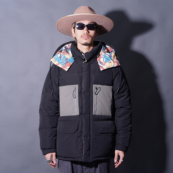 monaka_zennritsu　Trapsterダウンジャケット WRD5301 /「THE SPUTNIKS - DOWN JACKET / BLACK」ダウンジャケット