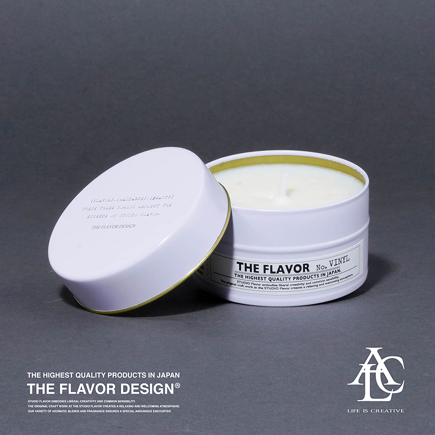 THE FLAVOR DESIGN × ALeC「Exclusive Fragrance Special Flavor Candle / VINYL」アロマキャンドル