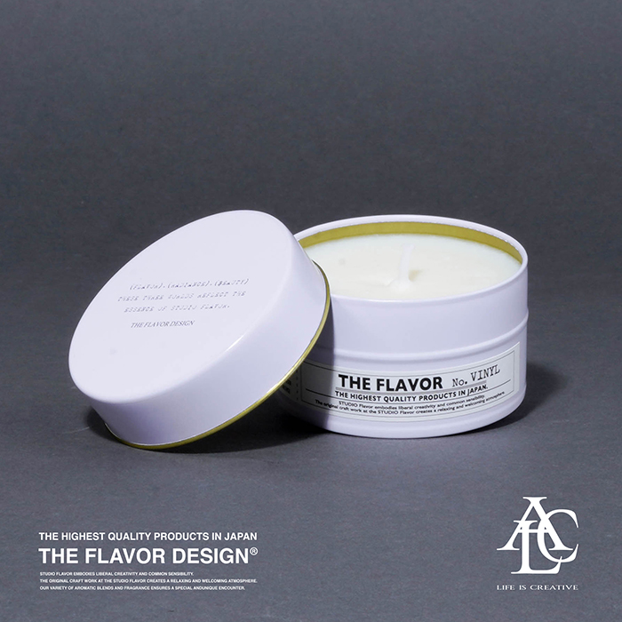 THE FLAVOR DESIGN × ALeC「Exclusive Fragrance Special Flavor Candle / VINYL」アロマキャンドル