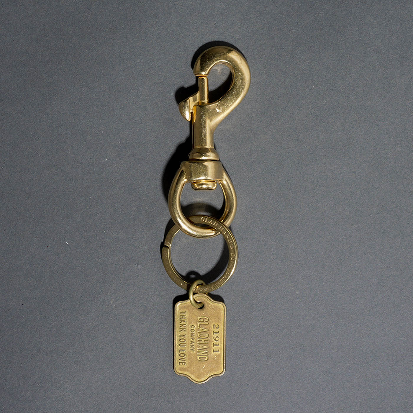 GLAD HAND/グラッドハンド「SWIVEL SNAP KEY / BRASS」真鍮製キーホルダー