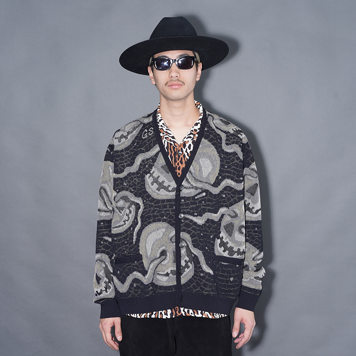 GSV6115 /「memento mori - CARDIGAN / BLACK」カーディガン