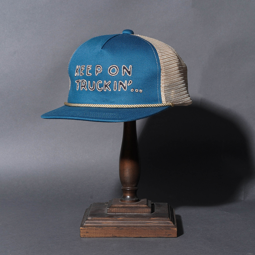 WEIRDO/ウィアード「KEEP ON TRUCKIN' - TRUCKER CAP / BLUE」トラッカーキャップ