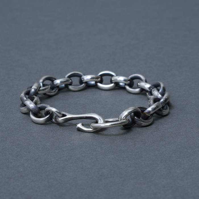 AMERICAN WANNABE/アメリカンワナビー「3rd LOGO Chain Bracelet / SILVER」チェーンブレスレット