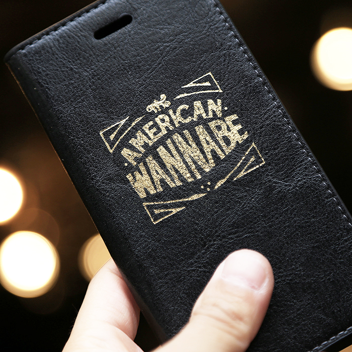 American Wannabe アメリカンワナビー Leather I Phone Case レザーi Phoneケース