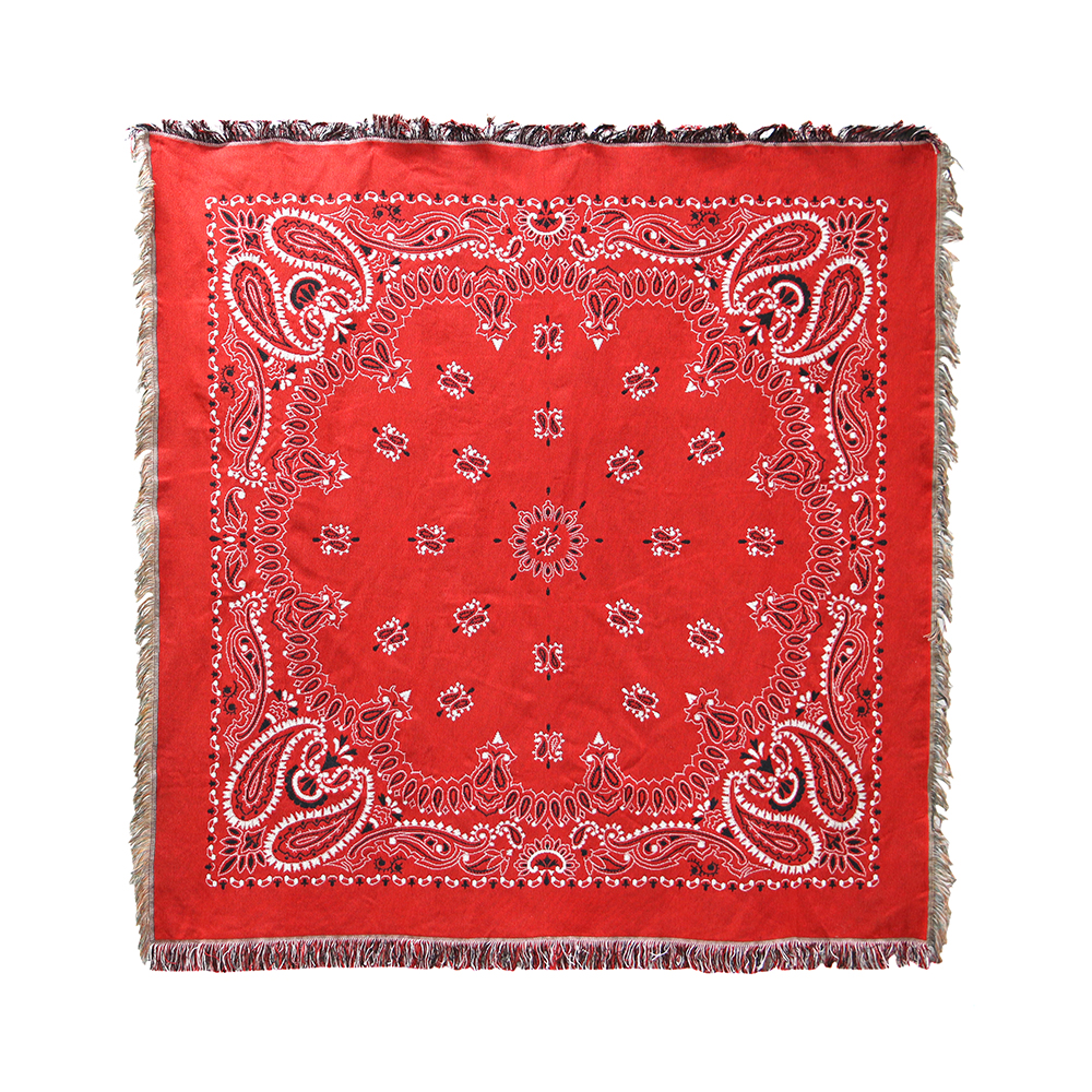 DETAIL ディテール / 「Bandana Throwket "Paisley / Red"」大判スローケット