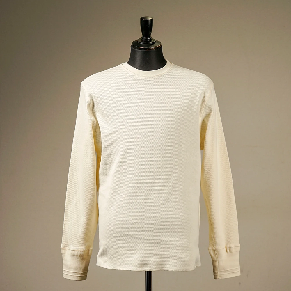 GLAD HAND / グラッドハンド「GH-27 WIDE WAFFLE L/S T-SHIRTS / WHITE」ワッフルサーマル長袖 Tシャツ