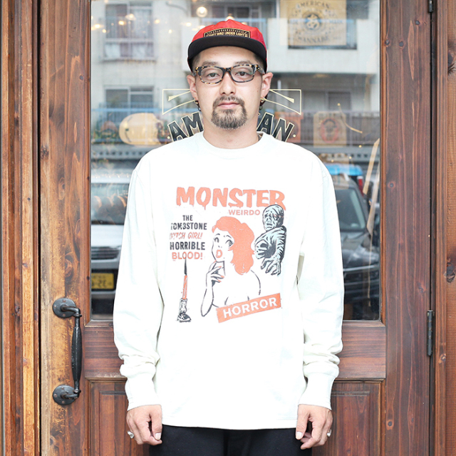 WEIRDO/ウィアード 「MONSTER ISLAND - L/S T-SHIRTS」 クルーネックL/Sティーシャツ