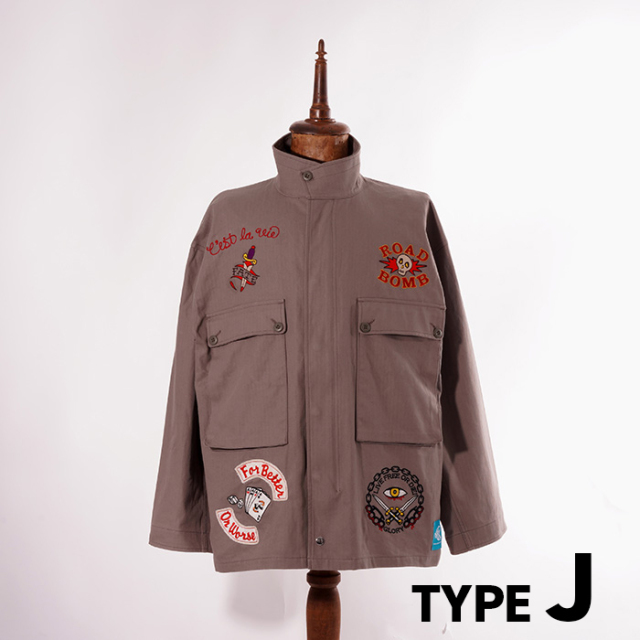 nastoys ヘリンボーンミリタリージャケット　ナストイズ NTJ-240102 /「Herringbone Military Jacket / CHARCOAL」ヘリンボーン