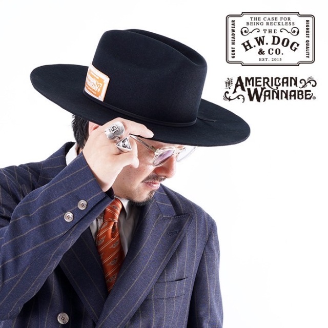 【限定】AMERICAN WANNABE×THE H.W.DOG&COハンチング THE H.W.DOG&CO×AMERICAN WANNABEトラベラーハット（THE HWDOG