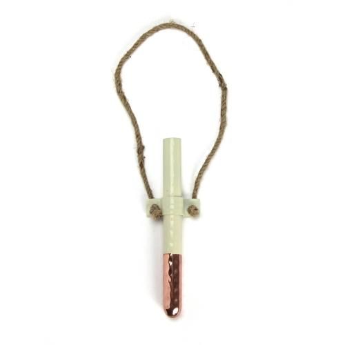 karin カリン / 「Copper Test Tube Vase "Ivory"」 銅管一輪挿し