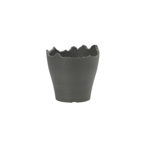 karin カリン / 「Plastic Pot Cliff No.3 "Gray"」 3号植木鉢