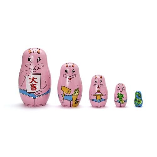 MIDORI KOMATSU ミドリコマツ / 「Happy New Rabbit」 ラビットマトリョーシカ