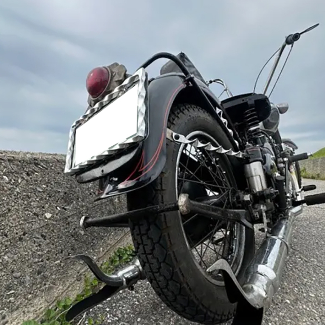 街の風景 署名入り フレーム付き HWZN.MFG.Co./ハウゼンエムエフジー「Twisted License Frame / GLOSSY