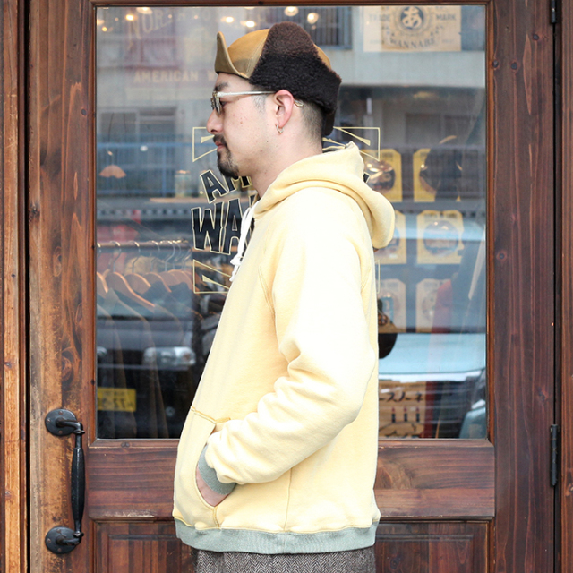 NORTH NO NAME/ノースノーネーム 「TWO TONE RABBIT HOODIE」 ツートンダブルフェイスフーディー