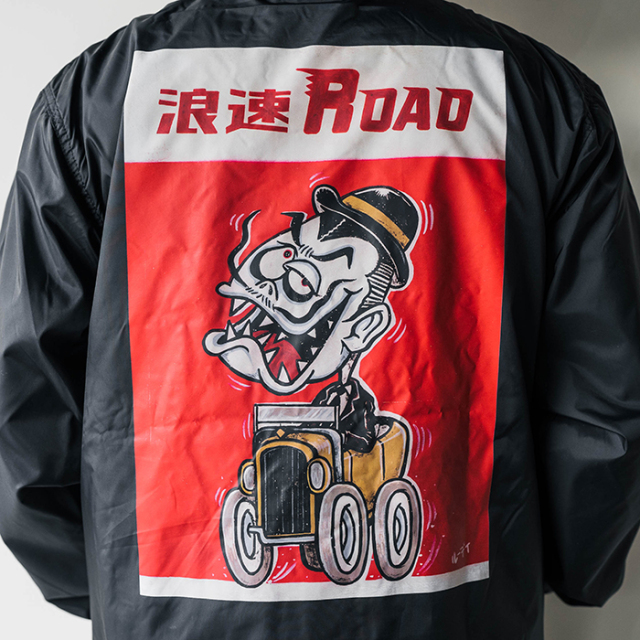 NASTOYS/ナストイズ「浪速ROAD COACH JACKET / BLACKE」コーチジャケット
