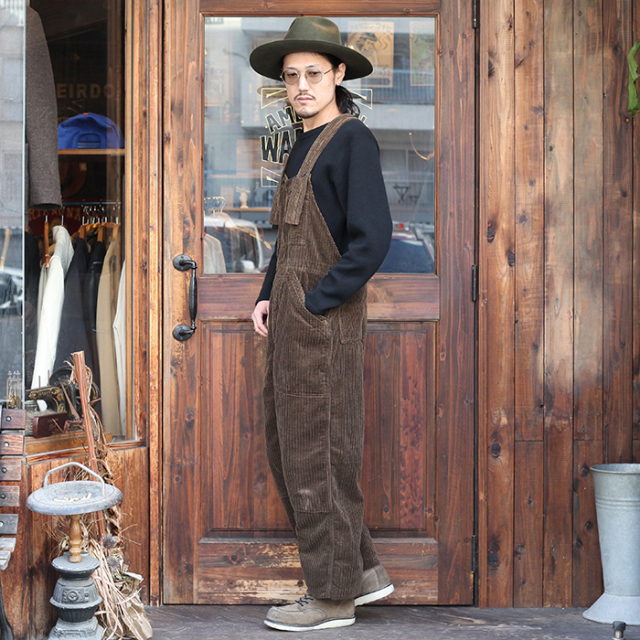 BLACK SIGN/ブラックサイン「Random Cord Delta Apron Over-Alls 