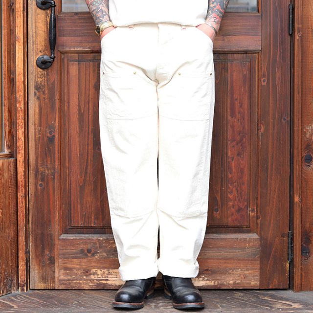 TROPHY CLOTHING/トロフィークロージング「1806N W KNEE NATURAL DUCK」ダブルニーナチュラリーダックパンツ