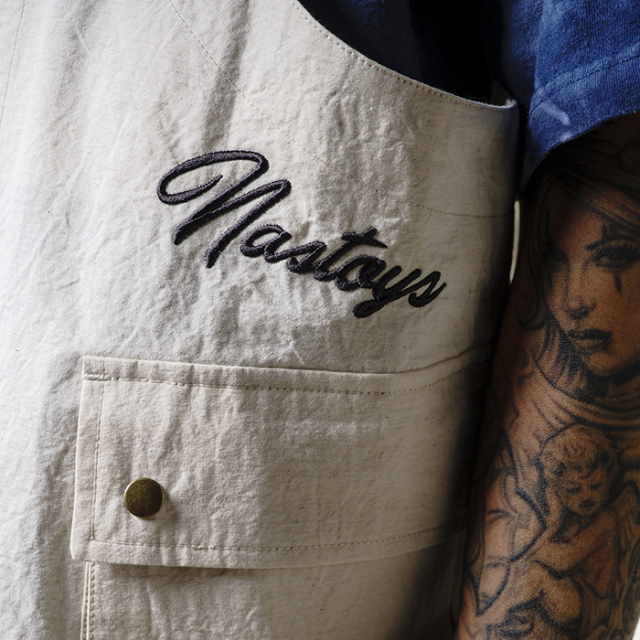 NASTOYS/ナストイズ「Cotton Linen Hunting Vest」コットンリネン 