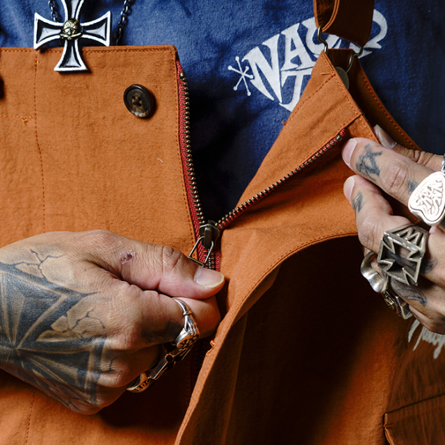 NASTOYS/ナストイズ「Cotton Linen Hunting Vest」コットンリネン 