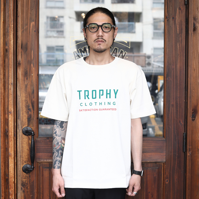 TROPHY CLOTHING/トロフィークロージング「HARVEST WORK OD TEE / NATURAL」プリントＴシャツ