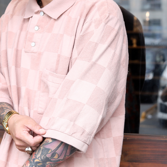 WEIRDO/ウィアード「CHECKER - H/S PILE POLO SHIRTS」チェッカー柄 