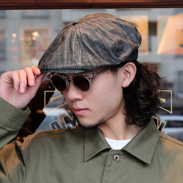 D-009171 /「DUNGAREE PK HUNTING / BLACK」キャスケットハンチング D-009171 /「DUNGAREE PK HUNTING / BLACK」キャスケットハンチング