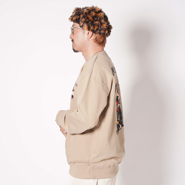 断捨離価格　NASTOPIA CREW SWEAT NTCB-240402 /「Nasty Toys CREW SWEAT / BEIGE」クルーネック