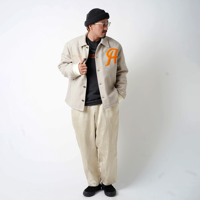 AWJ-240202 /「AWS STADIUM JACKET / IVORY」スタジアムジャケット AWJ-240202 /「AWS STADIUM JACKET / IVORY」スタジアムジャケット