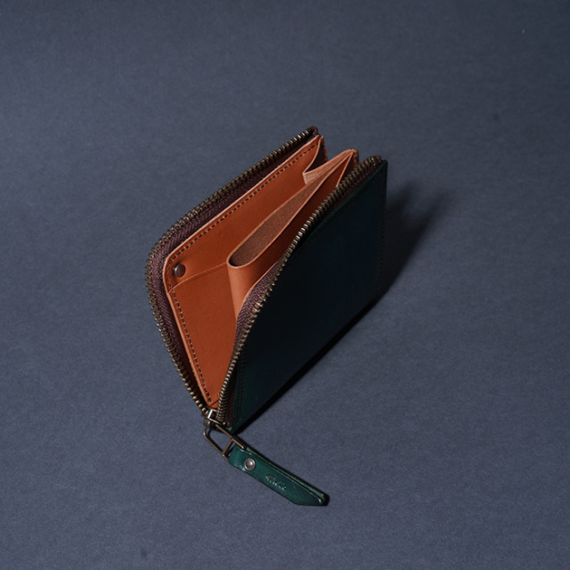 MOTO / モト「FW4 CROCODILE×BELGIUM TAN LEATHER COMPACT ZIP