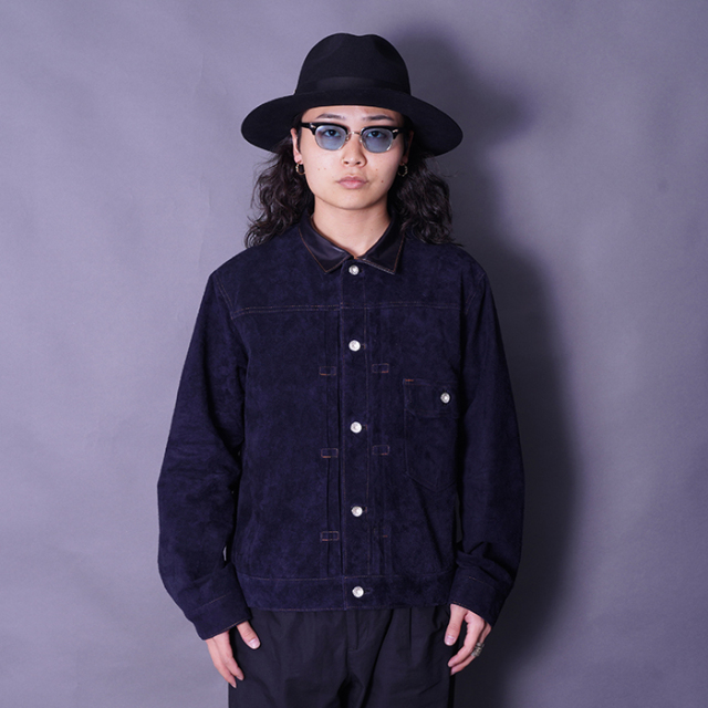 MOTOR / モーター「WASHABLE HORSE ROUGH OUT JACKET  / RIGID BLUE」ウォッシャブルホースラフアウト ジャケット Gジャン