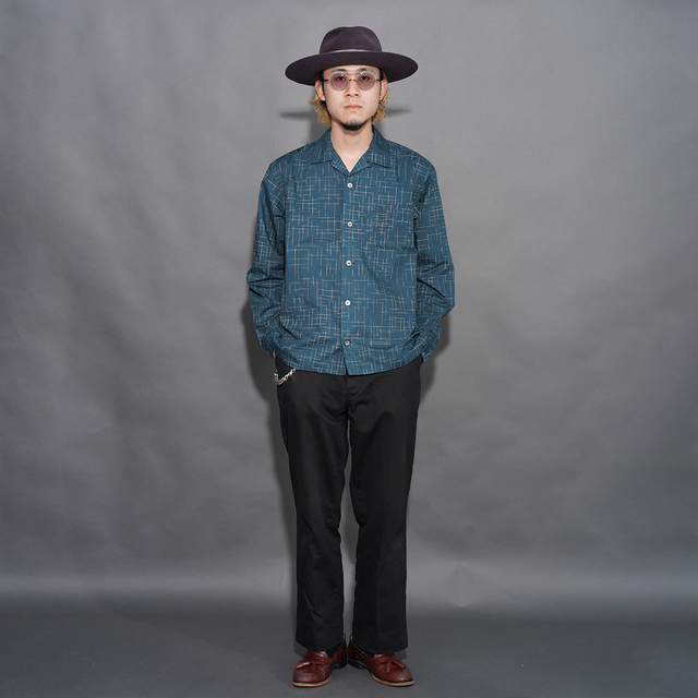 【美品】25年モデルTheory クロップ ラガーシャツ バイカラー S相当 TROPHY CLOTHING（トロフィークロージング） シャンブレーワークシャツ
