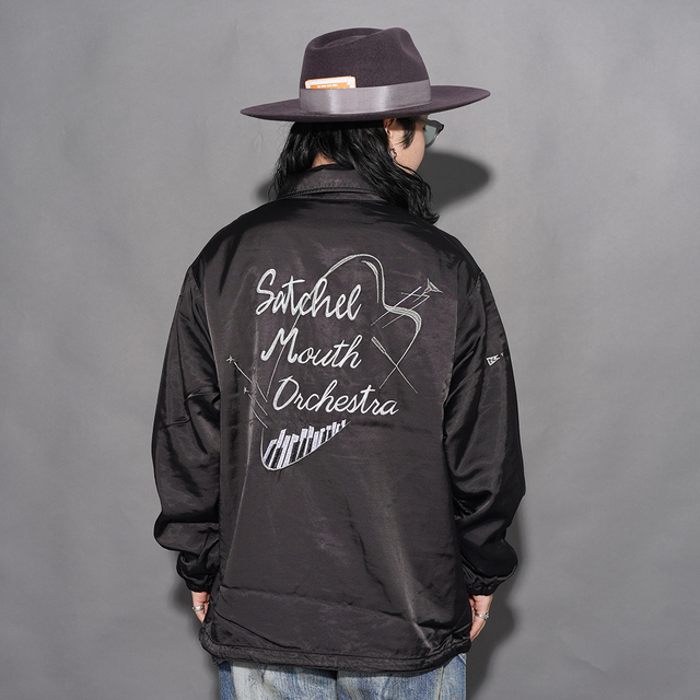 PORTER CLASSIC / ポータークラシック「SATCHEL MOUTH ORCHESTRA COACH JACKET / BLACK」コーチジャケット