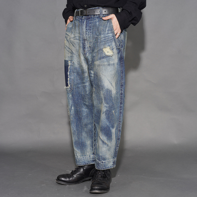 PORTER CLASSIC / ポータークラシック「STEINBECK DENIM POCKET PANTS VINTAGE CUSTOM / BLUE」スタインベックデニムヴィンテージカスタム