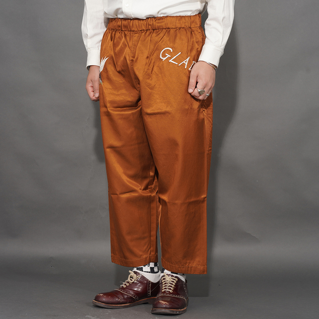 BY GLAD HAND/バイグラッドハンド「GLAD RAW - EASY PANT  / BROWN」イージーパンツ