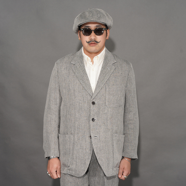 BY GLAD HAND/バイグラッドハンド「TROPICAL - COLONIAL JACKET / BLACK」コロニアルテーラードジャケット