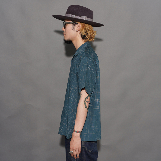 TR26SS-409 /「Atomic Hawaiian S/S Shirt / GREEN」カスリブロード
